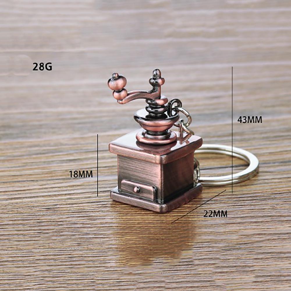 Metal 3D Creative Coffee Keychain Pitcher Moka Pitcher Keyring  Birthday Gift
