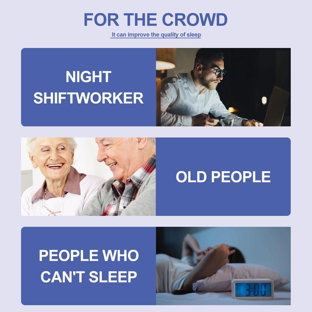 Schlafpflaster Schlafstörungshilfe Verbessern Dekompression Lindern Angst Kopfschmerzen Neurasthenie Körperentspannende Beruhigende Pflaster