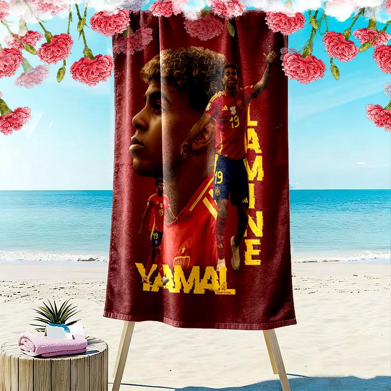 Lamine Yamal Rise Beach Towel, Large Soft Quick Dry Towel for Beach Camping Swimming