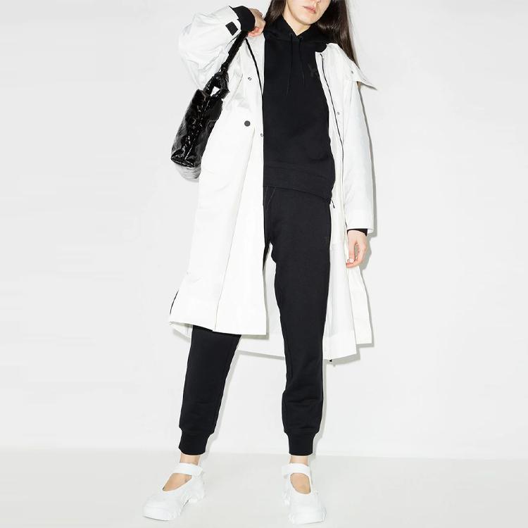 Y-3 FW21 Fleece Drawstring Letter Sports Pants Women bottoms Black GV2785