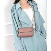Leather bag women's oblique span summer fashion casual shoulder bag 2025 new model put mobile phone clutch women's bag