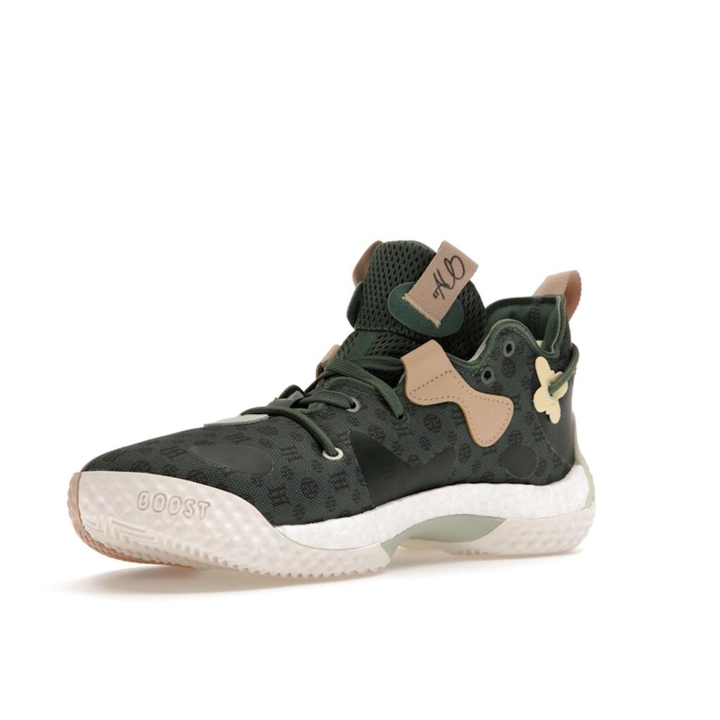Adidas Harden Vol. 6 Green Oxide Monogram Men Sneakers Almost-Yellow Linen-Green GW9032