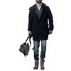 Woolen Printed Men's Coat Thermal Hooded Jacket Cotton Liner