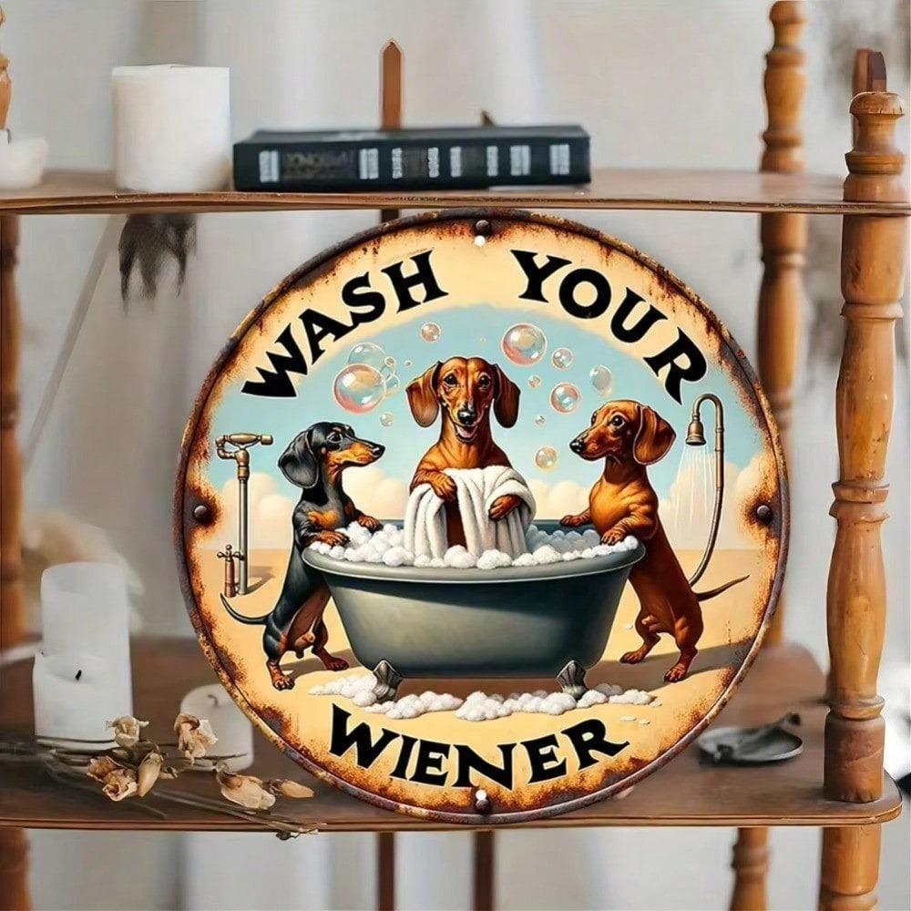 Perforated Dachshund Metal Sign Dog Lovers Gift Home Wall Art