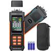Proster Wood Moisture Meter, Digital Moisture Meter, 2-in-1 Pin & Non-Contact Humidity Tester, 4 Measurement Modes, Temperature Measurement, Max/Minim