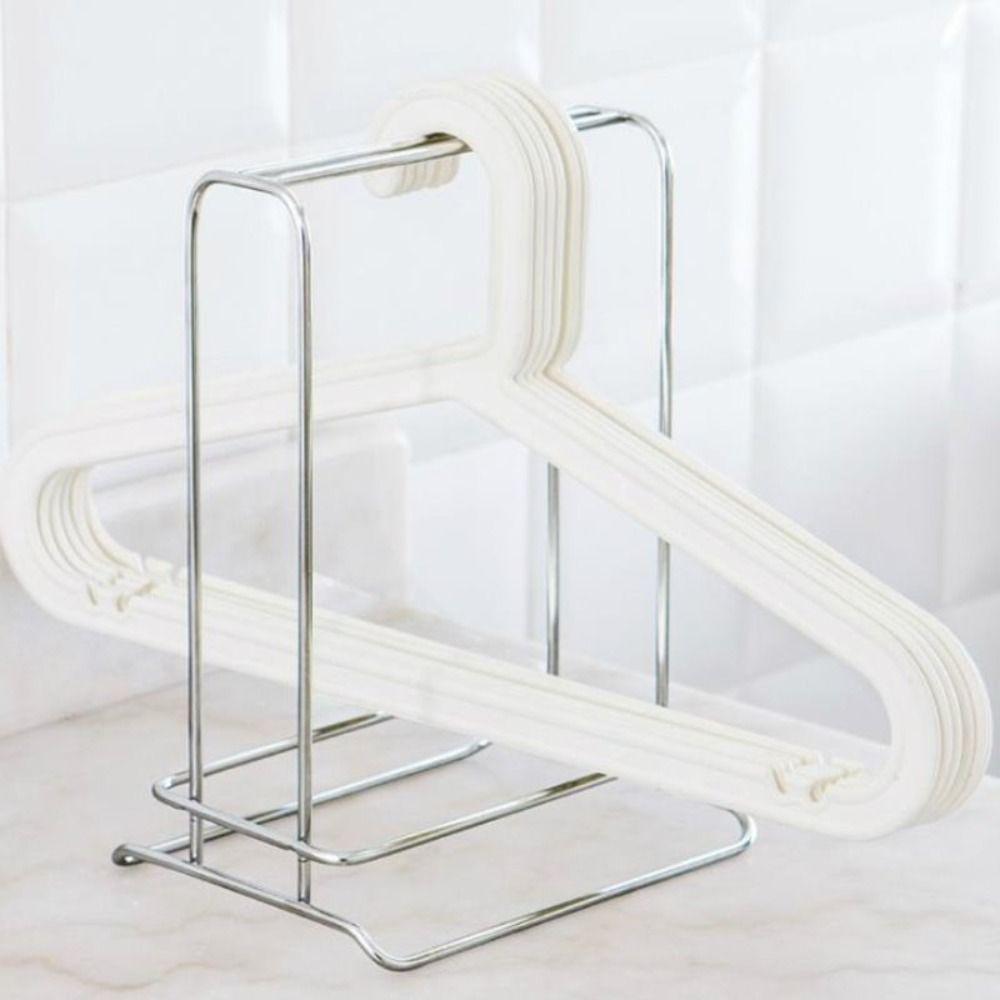 Stainless Steel Hanger Stacker Rack Large Capacity Clothes Hanger Holder For Home Laundry Closet