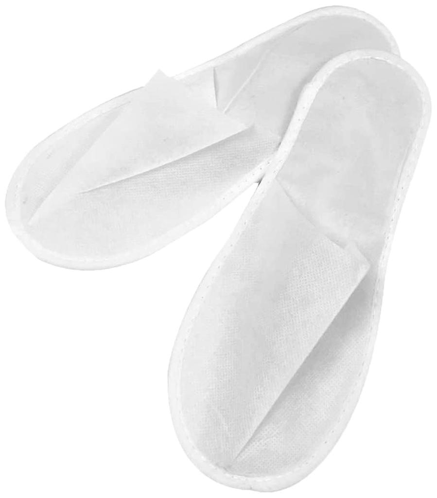 Kitamurasyokai Disposable Slippers for Business Use of Smooth White with Individually Wrapped Ideal for and Visitors of (Pack 50) Amenities, Hotels,