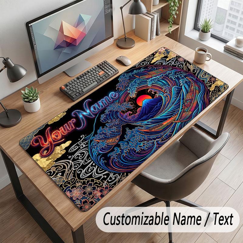 Oktopus Meeresleben Thema Benutzerdefiniertes Mauspads Personalisierter Druck Name Text Schreibtischmatte Für Zuhause Büro Tischdekoration