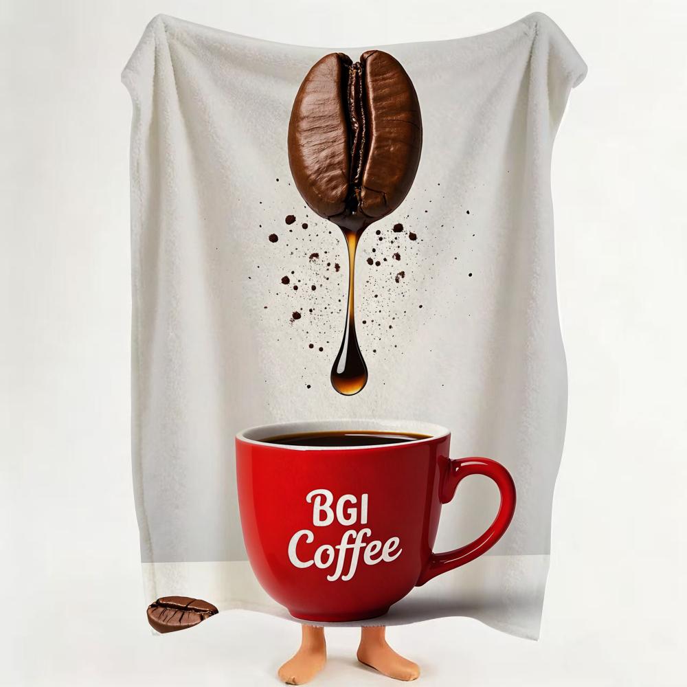 Poster C Creative C Coffee P Poster Throw Flannel Throw Blanket Suitable for Sofa Living Room Bedroom