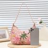 Embroidered flower shoulder bag, new trendy women's handbag, fashionable and simple underarm bag, one piece.