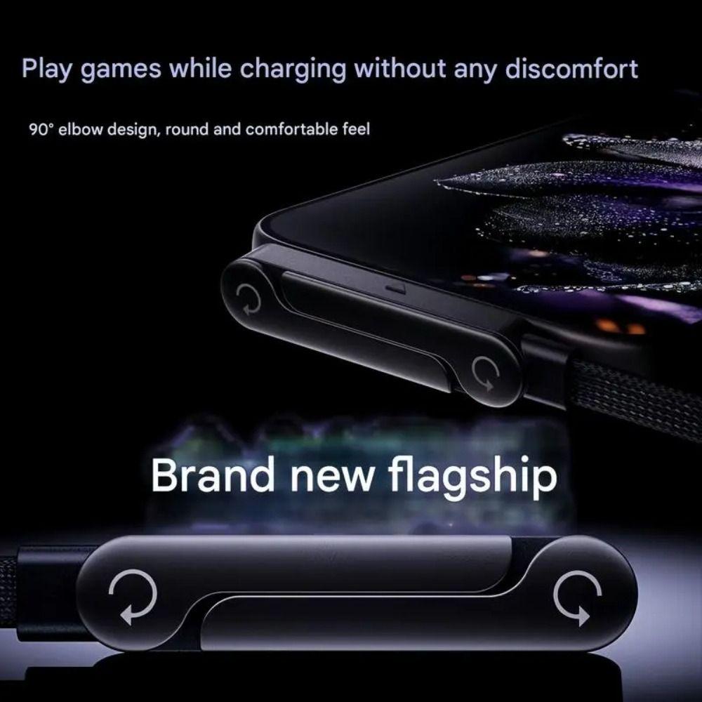with Built-in Phone Stand Fast Charging Cord 240w Sideways Phone Charger  for Smartphones Tablets