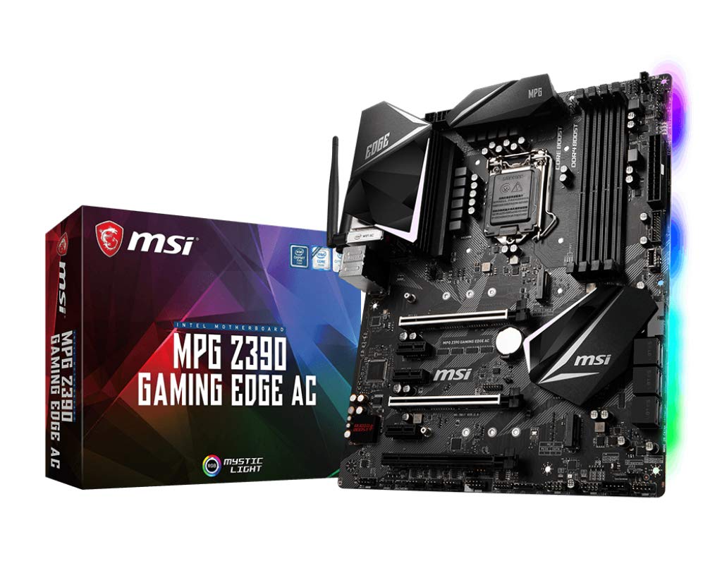 

MSI MPG Z390 Gaming Edge AC LGA1151 8-го та 9-го поколінь USB Gen 2 DDR4 HDMI DP SLI CFX ATX Ігрова материнська плата Z390 (Intel Gen) M.2 3.1 Wi-Fi