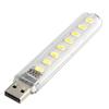 2/6/10PCS USB Plug Lamp 8leds 24leds Reading Book Light 5V Ultra Bright LED Night Light Portable Lighting For Power Bank Laptop