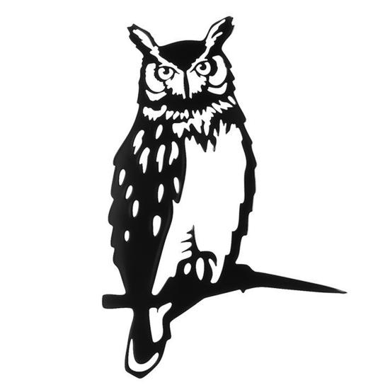 Yousheng Vlajka Orla Stromová Kůl Kovová Silueta Zvířete Dekorace Zahradní Dekorace Zvířecí Znamení s Kůlem pro Zahradní Strom Plotový Sloupek Venkovní Dekorace