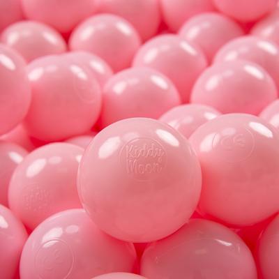 50 Balls 7cm/2.75in Soft Plastic Play Balls for Children Colourful Certified Made In Eu, Light Pink
