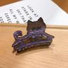 Korean Style Cartoon Cat Hair Clip Women's Hollow Out Fresh and Cute Shark Clip Hair Accessories
