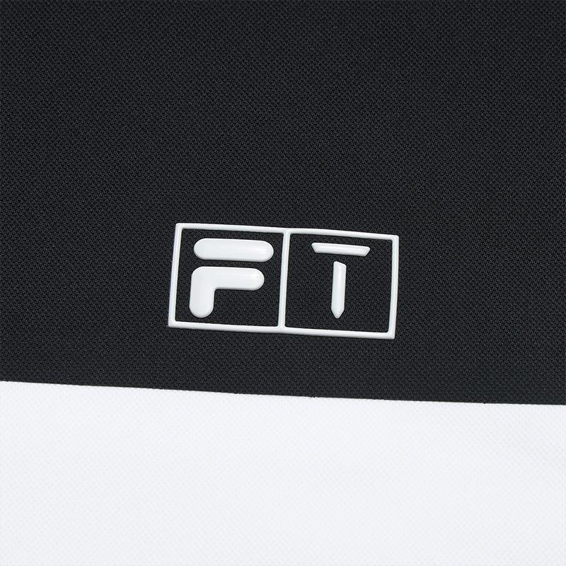 FILA Golf Series Fashion Simple Classic Basic Sports Casual Comfortable Cool Touch Knitted Short Sleeve Polo Shirt Men tops Jade-White A11M625120FWT