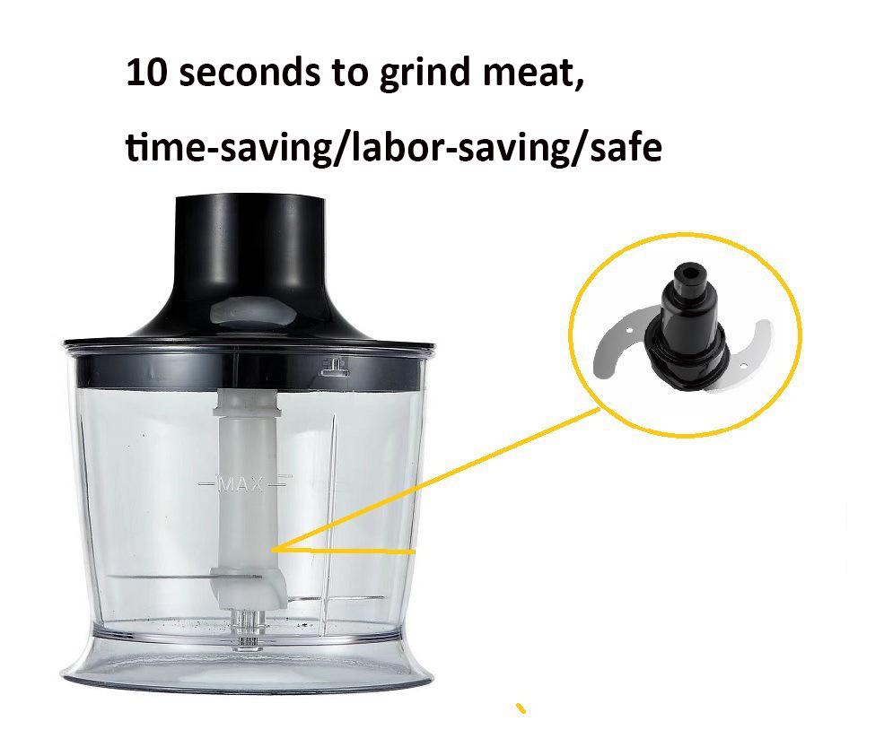 5-in-1 Handheld Electric Blender: 1600W Multi-Functional Food Processor & Baby Food Maker with Egg Beater