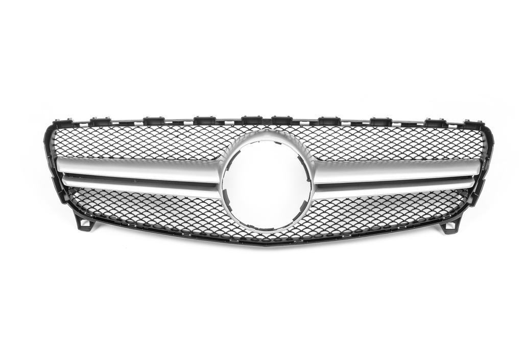 Front Grille AMG Silver (2015-2018) for Mercedes A-class W176