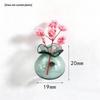 Mini Glass Vase Fridge Magnet Set Strong Magnetic Adhesion Secure Grip For Kitchen Decor Holding Tiny Plants Flowers