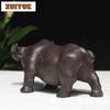 Yixing Zisha Zodiac Ox Tea Pet Creative Lucky Model Tea Figurine Play Toys Tea Statue Ornaments Can Be Raised Supplies Craft
