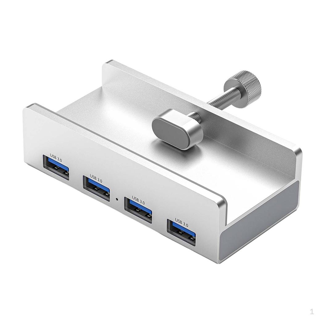 4 Port Aluminum External Dock Hub Converter, Lightweight And Durable Card , USB3.0 Extender for