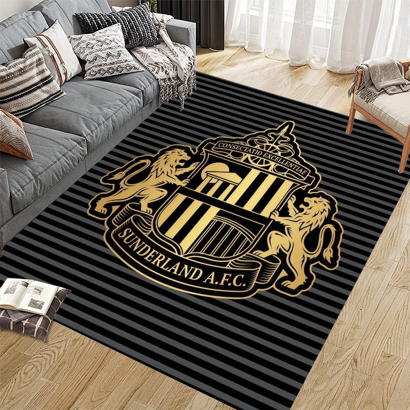 Sunderland Flannel Pattern Square Carpet,Area Rug,Carpet Rug for Living Room Bedroom Sofa Playroom Decor,Non-slip Floor Mat