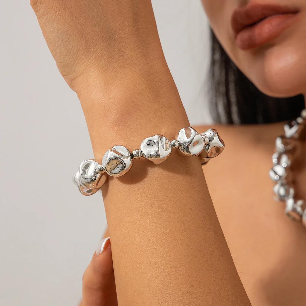 Irregular Woman Choker Neck Jewelry Geometry Women's Wholesale Fashion Trendy Aesthetic Necklaces CCB Gift Chain