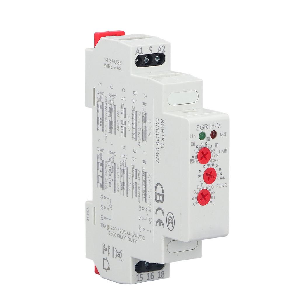 Intermediate Relay Sensitive Quick Response Light Indicator Guide Rail Type Auxiliary Relay 5A 16A 1