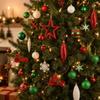 102 Pieces Christmas Tree Hanging Decorations Festive Assorted Decoration Set Easy to Hang
