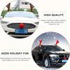 1 Set Weihnachts-Rentiergeweih Auto Dekorationen Zeitgenössischer Stil Federlos Festliches Feiertagsaccessoire für Weihnachts-Fahrzeugdeko
