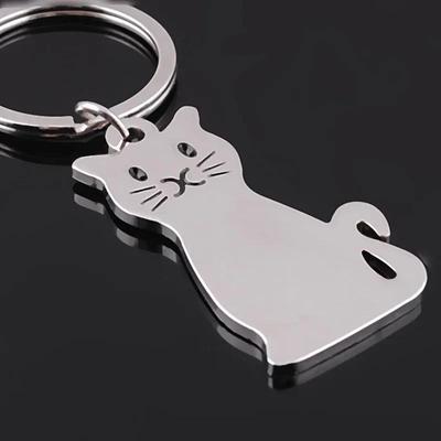 Katt Hund Nyckelring Söt Nyckelring För Kvinnor Kattunge Lyckokatt Nyckelhållare Herrars Bilnyckelring Tillbehör