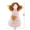 Christmas Tree Topper Angel Girl with Wings Figurine Xmas Tree Decor Accessory