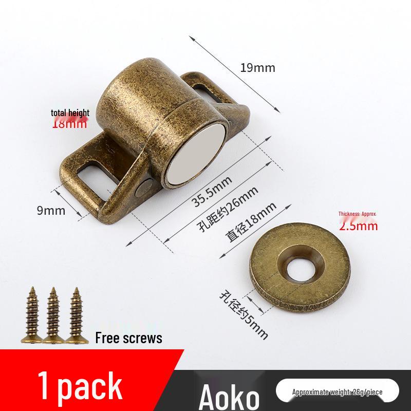 Stainless Steel Magnetic Cabinet Door Suction Clip - Strong Household Hardware Accessory