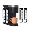 2Pcs Coffee Pod Holder Space Saving K-Cup Pod Storage Organizer Compatible With Keurig Coffee Makers Dual-Compartment Organizer