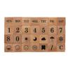 Kodomonokao Petit Letter Stamp Set of the Weather (Large) [Days Week, Numbers, Symbols, Etc.] 1234-018