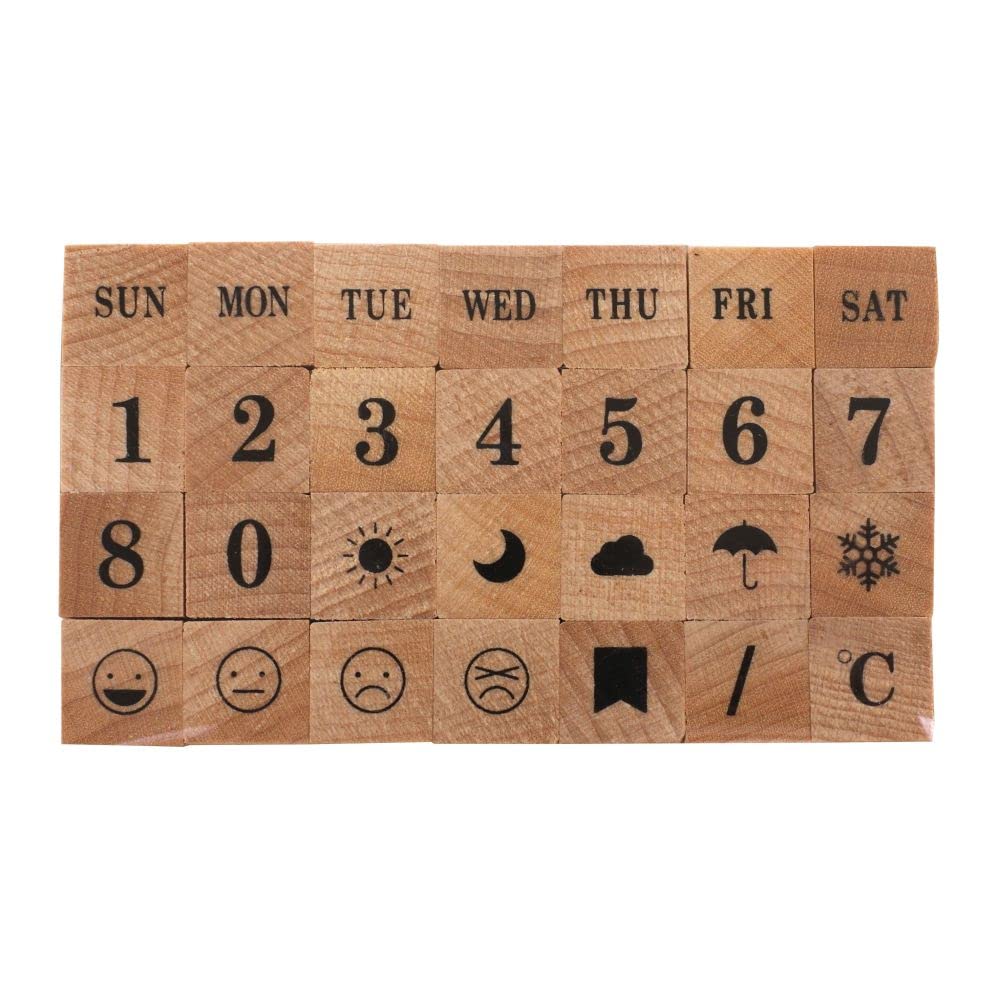 Kodomonokao Petit Letter Stamp Set of the Weather (Large) [Days Week, Numbers, Symbols, Etc.] 1234-018