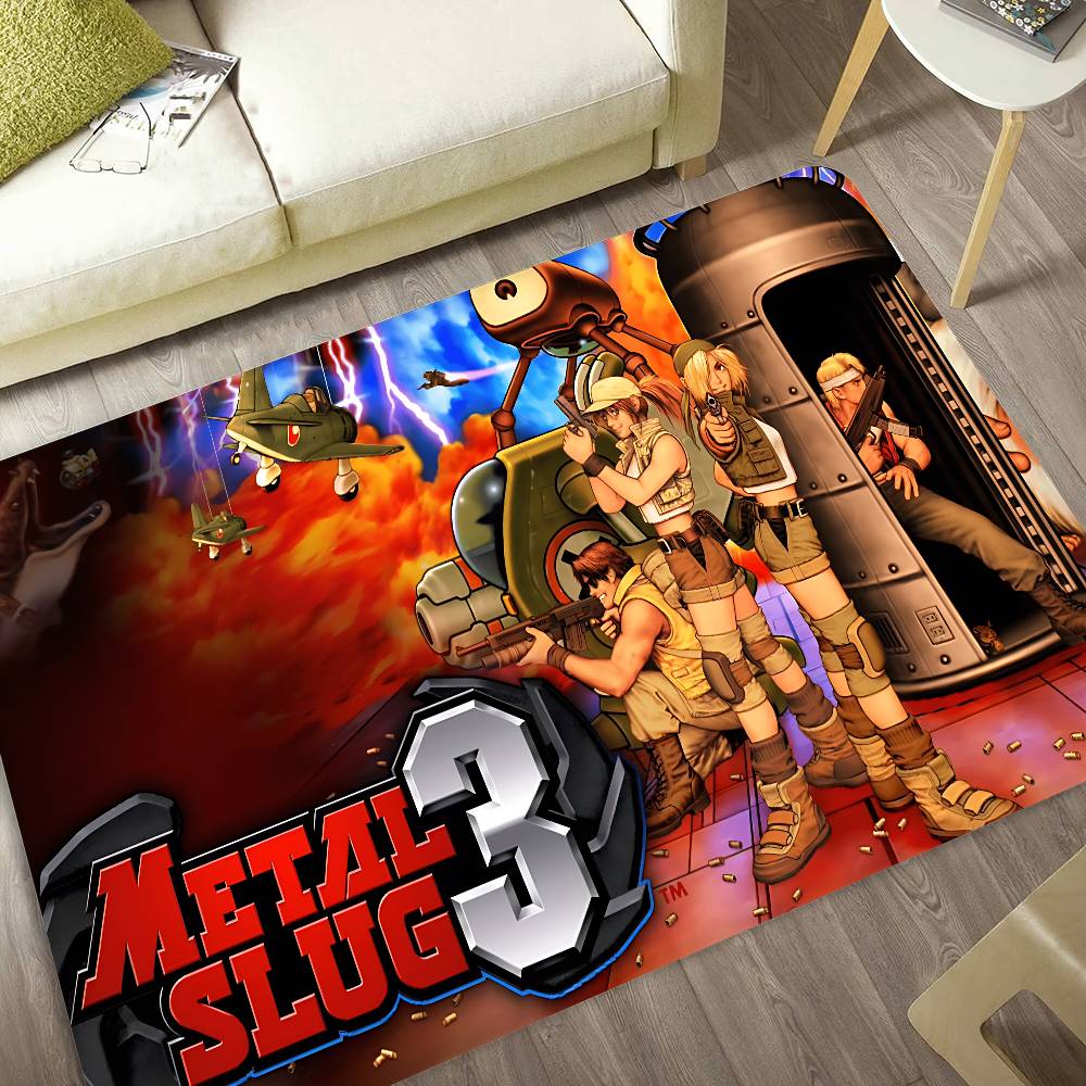 Classic Retro Game Metal Slug Bathroom Mat Anti-slip Absorb Water Long Strip Cushion Bedroon Mat Welcome Doormat