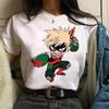 Katsuki Bakugo Women Anime T Shirt Comics Japanese Graphic Printed Cartoon Streetwear Tops Oversized Tee Female Mujer Camisetas