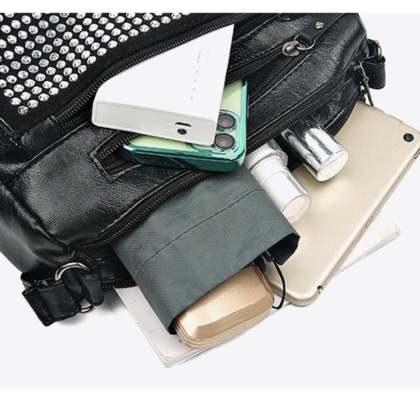 Modische Diamant-Schultertasche aus weichem Leder, kleine quadratische Tasche für Damen, 2024 neue mehrschichtige Mama-Tasche, lässige, vielseitige Umhängetasche