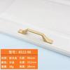 Gold Handle Cabinet Wardrobe Aluminum Alloy Handle Nordic Solid Simple Drawer Shoe Cabinet Door Handle