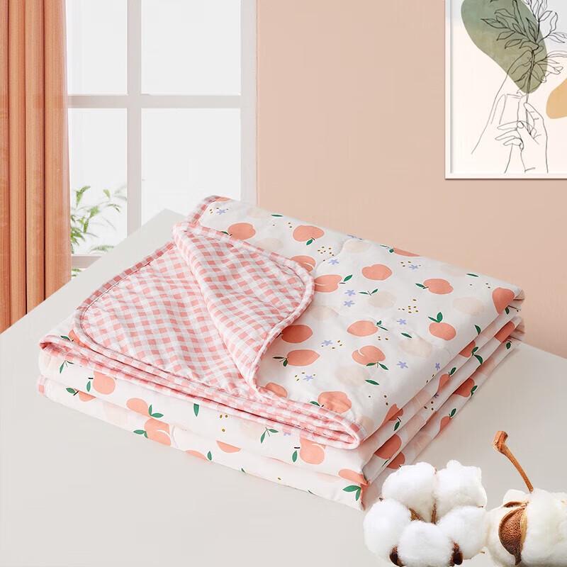 

Mercury Home Textiles Star Peach Cotton Blend Lightweight Quilt