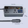 Heavy Duty 12V/24V To 220V 200W Car Inverter Type C USB Port Phone Charging Power Adapter For Travel Monitoring