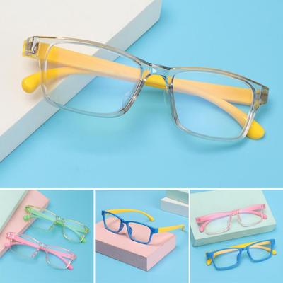 Baby Fashion Anti-blue Light Glasses for Children Soft Frame Goggle Plain Silicone Glasses Kids Eyewear