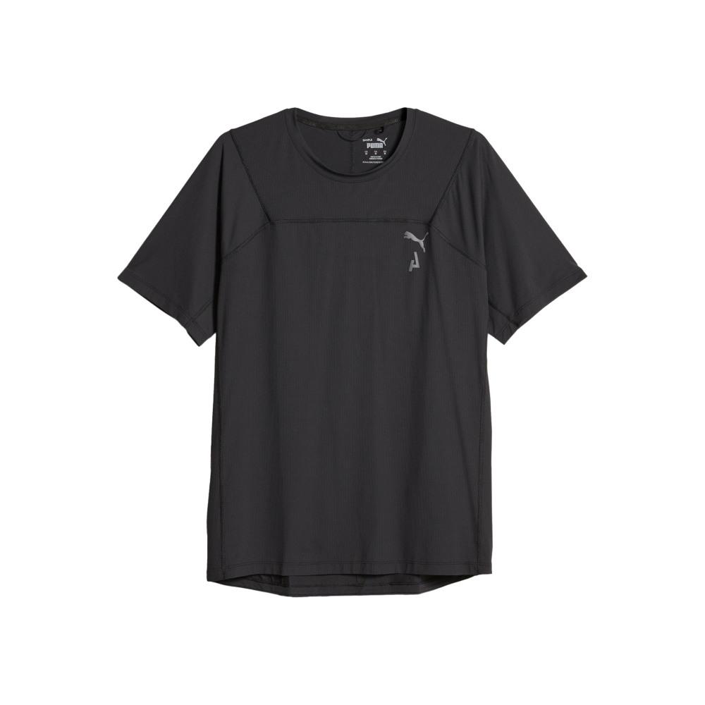 

Puma M Seasons Coolcell Tee Solid Color Round Neck Short Sleeve T-Shirt Men Tops Black 523256-51 M