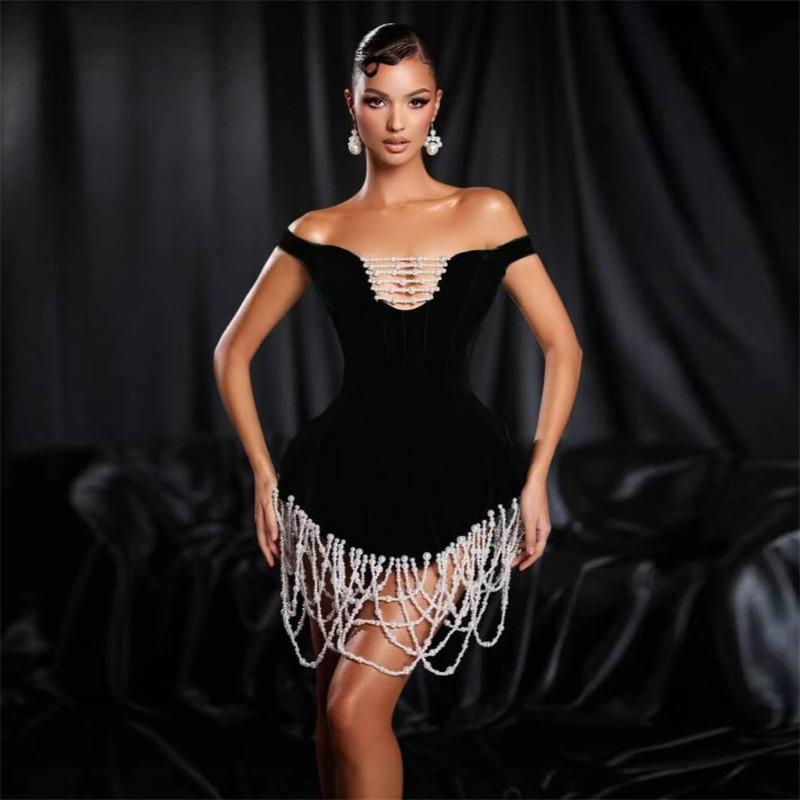 New Sexy Tight Bandage Dress Hem Elegant Temperament Dress Skirt European and American Slim Hip Skirt Women's Clothing