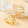 Autumn and Winter Women's Simple Circular Spring Earrings