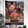 Rocky Balboa Boxeo Fitness Colgante Tapiz Bohemio Tapices de Pared Bohemios Mandala Kawaii Decoración de Habitación