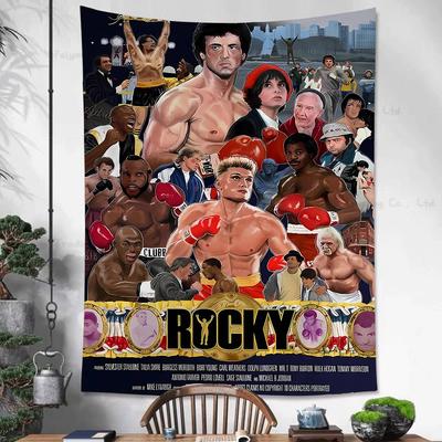 Rocky Balboa Boxing Fitness Hanging Bohemian Tapestry Bohemian Wall Tapestries Mandala Kawaii Room Decor