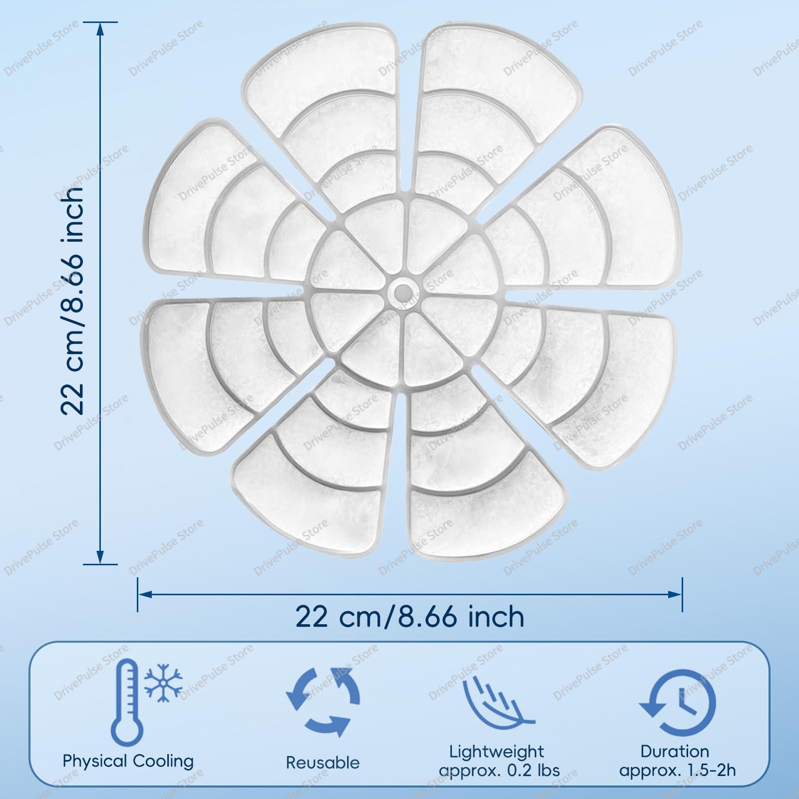 

Подкладка для охлаждающей шапки PCM - Регулируемая ледяная подушка для лета, Универсальная посадка шляпы с гелем мгновенного охлаждения для улицы и жаркой погоды